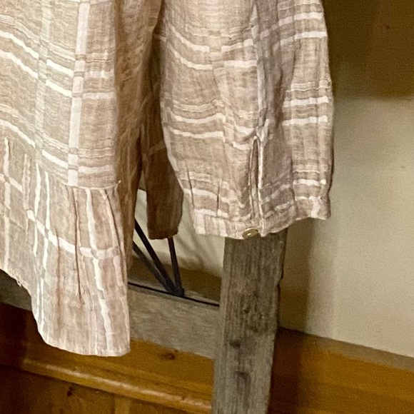 ✨Soft Surroundings Imogene Linen Blend Ruffle Hem Tunic✨ NWOT - Picture 7 of 12